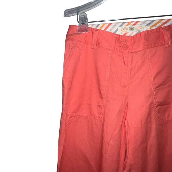 J. Crew Factory Coral Weathered Chino Classic Twill City Fit Pants - Picture 5 of 10
